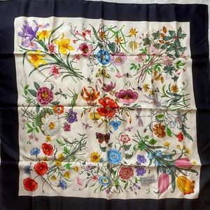 Gucci Floral Silk Scarf by Accornero